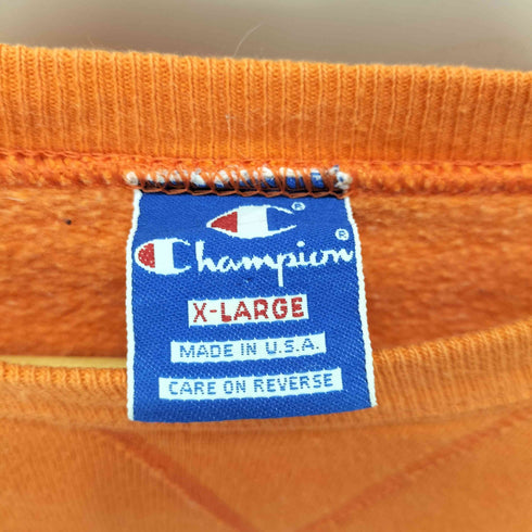 チャンピオン Champion 90s 青タグ MADE IN USA Vガゼット フロントロゴ刺繍 スウェット メンズ JPN:XL